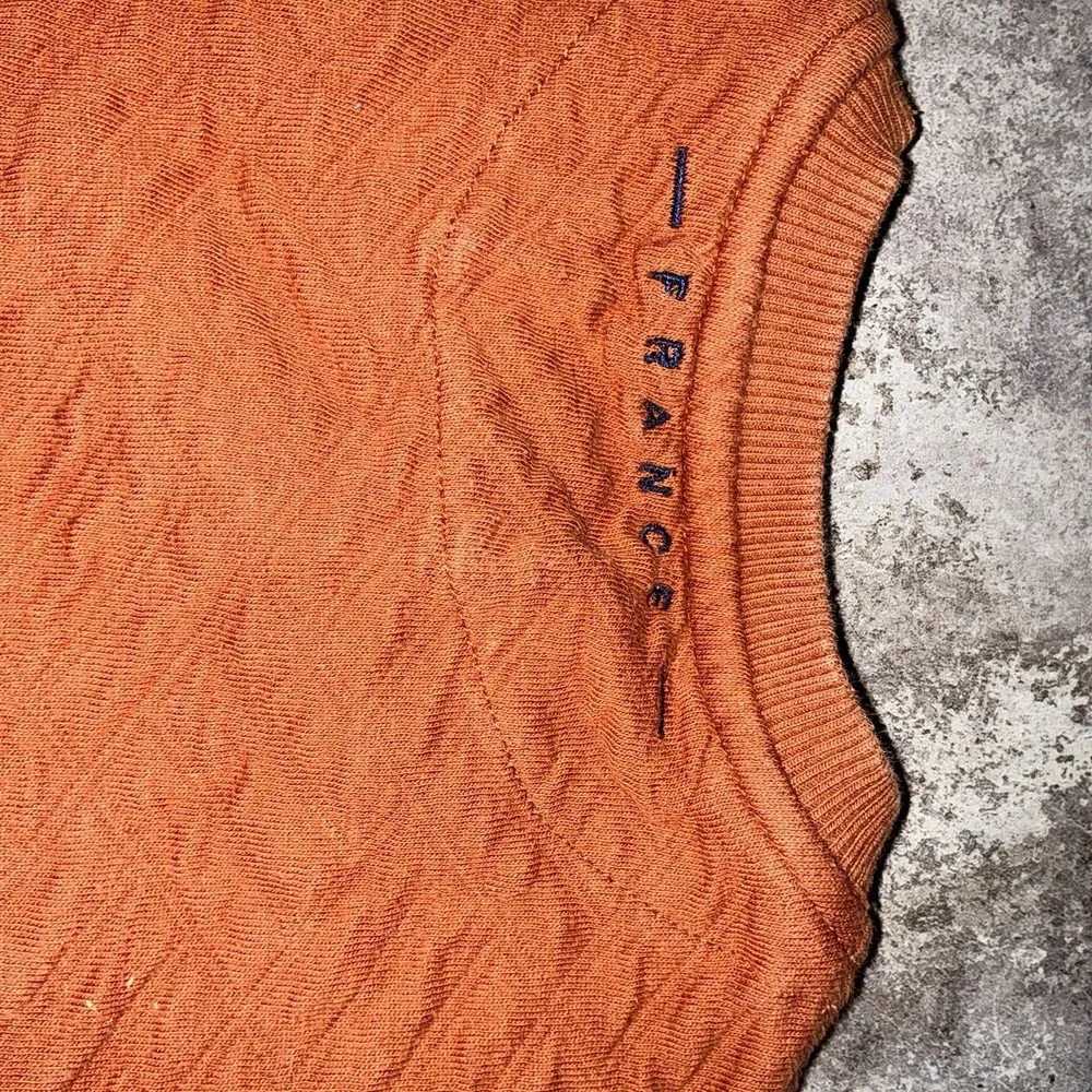 Zara‎ Boys Crewneck Pullover Sweatshirt Sz 4 Kids 4T Paris Burnt Orange Sweater